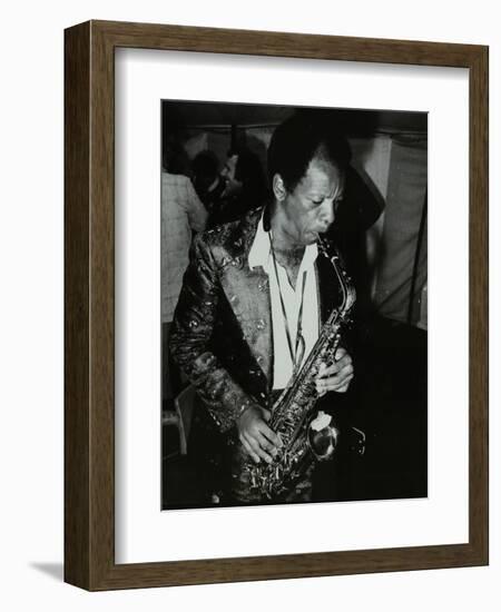 American Saxophonist Ornette Coleman Playing at the Bracknell Jazz Festival, Berkshire, 1978-Denis Williams-Framed Photographic Print