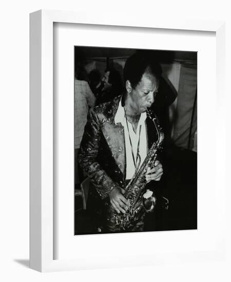 American Saxophonist Ornette Coleman Playing at the Bracknell Jazz Festival, Berkshire, 1978-Denis Williams-Framed Photographic Print