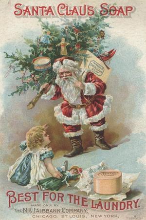 Best for the Laundry', Advertisement for Fairbank's Santa Claus Soap, C.1880