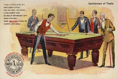 Gentlemen of Taste, Playing Pool