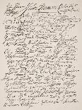 Signatures to the Declaration of Independence, 1776-American School-Giclee Print