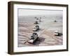 American Self Propelled 155Mm Howitzers of US 1st Armored Div During the 1st Gulf War Against Iraq-Win Mcnamee-Framed Photographic Print