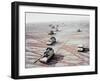 American Self Propelled 155Mm Howitzers of US 1st Armored Div During the 1st Gulf War Against Iraq-Win Mcnamee-Framed Photographic Print
