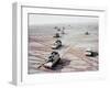 American Self Propelled 155Mm Howitzers of US 1st Armored Div During the 1st Gulf War Against Iraq-Win Mcnamee-Framed Photographic Print