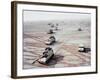 American Self Propelled 155Mm Howitzers of US 1st Armored Div During the 1st Gulf War Against Iraq-Win Mcnamee-Framed Photographic Print