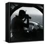 American Serviceman in Nose of B17 Using Binoculars to Scan Ocean During Air Sea Rescue Mission-null-Framed Stretched Canvas