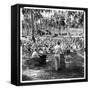 American Servicemen Celebrating Christmas on Guadalcanal During Religious Services-Ralph Morse-Framed Stretched Canvas