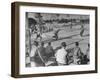 American Servicemen Playing Baseball on a Makeshift Field-Peter Stackpole-Framed Photographic Print