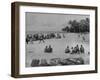 American Servicemen Playing Softball on an Idle Stretch of Runway While Other Soldiers Look On-J^ R^ Eyerman-Framed Photographic Print