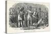 American Settlers Selling Arms to the Native Americans-null-Stretched Canvas