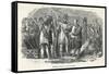 American Settlers Selling Arms to the Native Americans-null-Framed Stretched Canvas