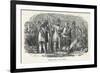 American Settlers Selling Arms to the Native Americans-null-Framed Art Print