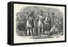 American Settlers Selling Arms to the Native Americans-null-Framed Stretched Canvas