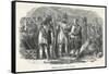 American Settlers Selling Arms to the Native Americans-null-Framed Stretched Canvas