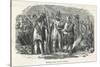 American Settlers Selling Arms to the Native Americans-null-Stretched Canvas