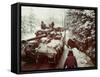 American Sherman M4 Tank at the Battle of the Bulge, the Last Major German Offensive of WWII-George Silk-Framed Stretched Canvas