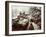 American Sherman M4 Tank at the Battle of the Bulge, the Last Major German Offensive of WWII-George Silk-Framed Photographic Print