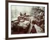 American Sherman M4 Tank at the Battle of the Bulge, the Last Major German Offensive of WWII-George Silk-Framed Photographic Print