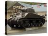 American Sherman Tank, Omaha Beach Museum, Normandy, France-David Hughes-Stretched Canvas