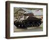 American Sherman Tank, Omaha Beach Museum, Normandy, France-David Hughes-Framed Photographic Print