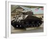 American Sherman Tank, Omaha Beach Museum, Normandy, France-David Hughes-Framed Photographic Print