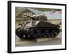 American Sherman Tank, Omaha Beach Museum, Normandy, France-David Hughes-Framed Photographic Print