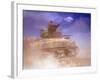 American Sherman Tank on the Move After the Battle of El Guettar-Eliot Elisofon-Framed Photographic Print