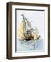 American Ship "Boston" Firing on "Le Berceau" in an Undeclared Naval War with France, 1800-null-Framed Giclee Print