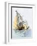 American Ship "Boston" Firing on "Le Berceau" in an Undeclared Naval War with France, 1800-null-Framed Giclee Print