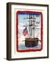 American Ship In Japanese Port-Hiroshige Utagawa-Framed Art Print