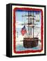 American Ship In Japanese Port-Hiroshige Utagawa-Framed Stretched Canvas