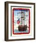 American Ship In Japanese Port-Hiroshige Utagawa-Framed Art Print