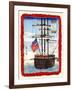 American Ship In Japanese Port-Hiroshige Utagawa-Framed Art Print