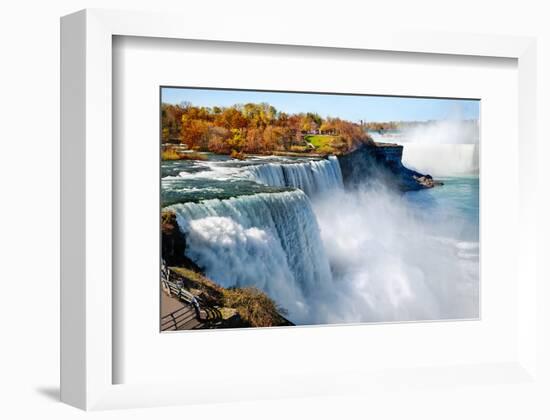 American Side Of Niagara Falls-null-Framed Art Print