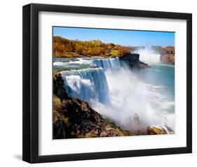 American Side Of Niagara Falls-null-Framed Art Print