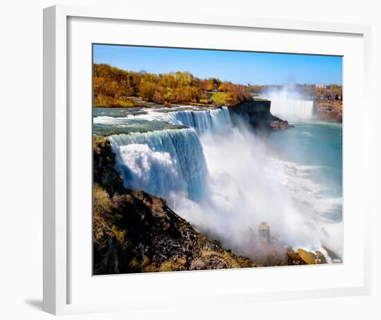 American Side Of Niagara Falls-null-Framed Art Print