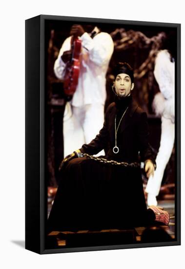 American Singer Prince (Prince Rogers Nelson) on Stage at the Naacp Image Awards 1999-null-Framed Stretched Canvas