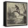 American Sketches, On the Scout, a Scene in the Backwoods-Arthur Boyd Houghton-Framed Stretched Canvas