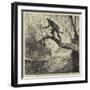 American Sketches, On the Scout, a Scene in the Backwoods-Arthur Boyd Houghton-Framed Giclee Print