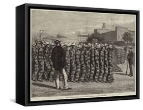 American Sketches, Prison Life on Blackwell's Island, No 1 Returning from Work-Felix Regamey-Framed Stretched Canvas