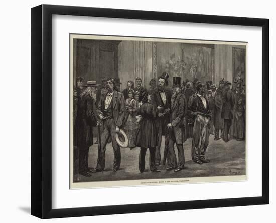 American Sketches, Scene in the Rotunda, Washington-Felix Regamey-Framed Giclee Print