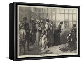 American Sketches, the Ladies' Window at the New York Post-Office-null-Framed Stretched Canvas