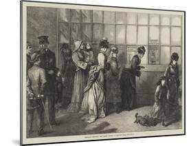 American Sketches, the Ladies' Window at the New York Post-Office-null-Mounted Giclee Print