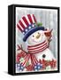 American Snowman-MAKIKO-Framed Stretched Canvas