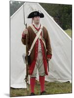 American Soldier at a Reenactment on the Yorktown Battlefield, Virginia-null-Mounted Photographic Print