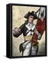 American Soldier Carrying the Pine Tree Flag, Revolutionary War-null-Framed Stretched Canvas