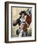 American Soldier Carrying the Pine Tree Flag, Revolutionary War-null-Framed Premium Giclee Print