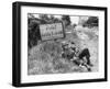 American Soldier Elmer Habbs of Delaware Resting as Troops Advance in Allied Invasion of Normandy-Bob Landry-Framed Photographic Print