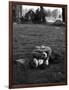 American Soldier Kissing English Girlfriend on Lawn in Hyde Park, Favorite Haunts of US Troops-Ralph Morse-Framed Photographic Print