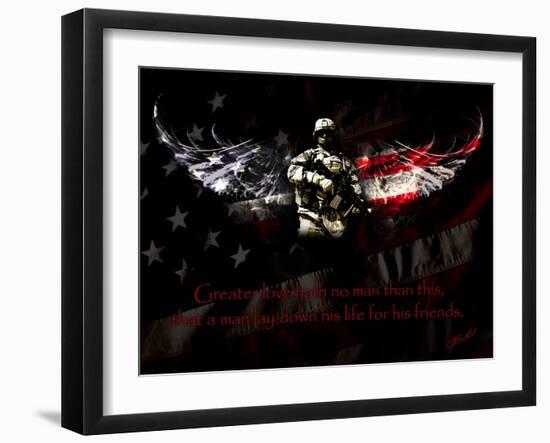 American Soldier-Jason Bullard-Framed Giclee Print